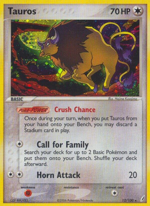 Pokemon Tauros 12/100 Crystal Guardians