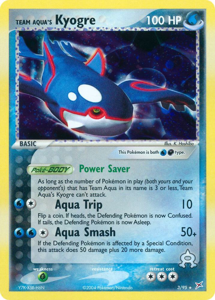 Pokemon Team Aqua's Kyogre 3/95 Team Magma vs Team Aqua