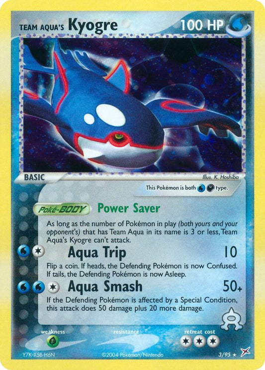 Pokemon Team Aqua's Kyogre 3/95 Team Magma vs Team Aqua