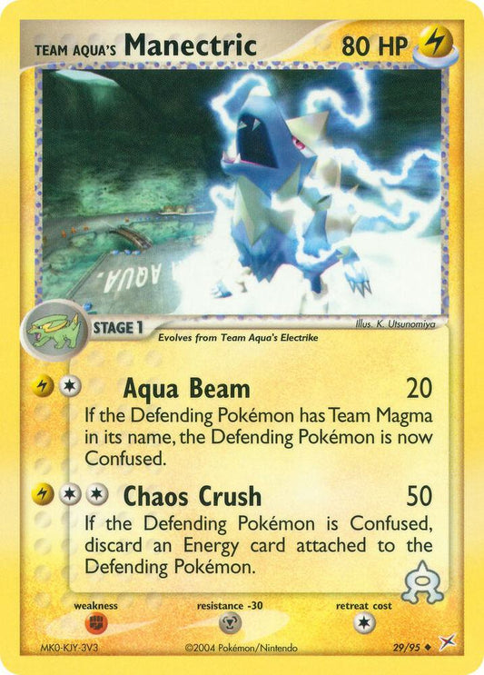 Pokemon Team Aqua's Manectric 29/95 Team Magma vs Team Aqua