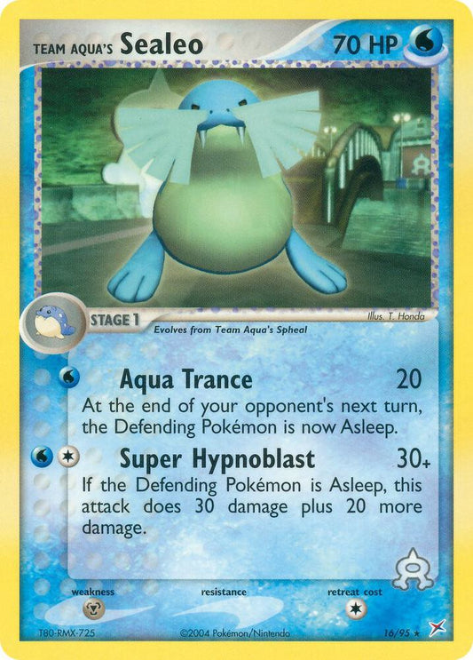 Pokemon Team Aqua's Sealeo 16/95 Team Magma vs Team Aqua