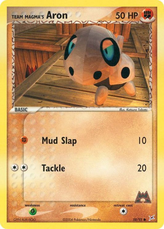 Pokemon Team Magma's Aron 58/95 Team Magma vs Team Aqua