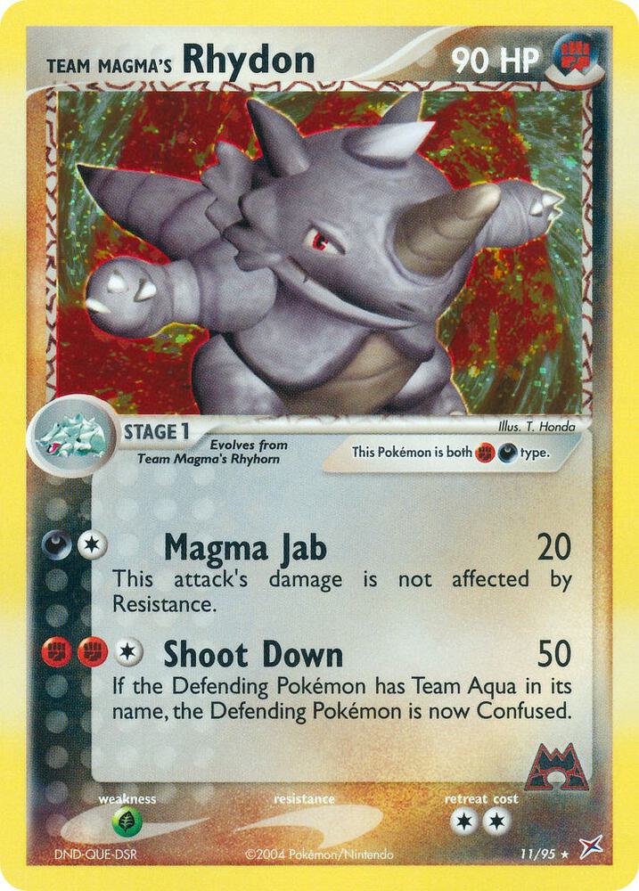Pokemon Team Magma's Rhydon 11/95 Team Magma vs Team Aqua