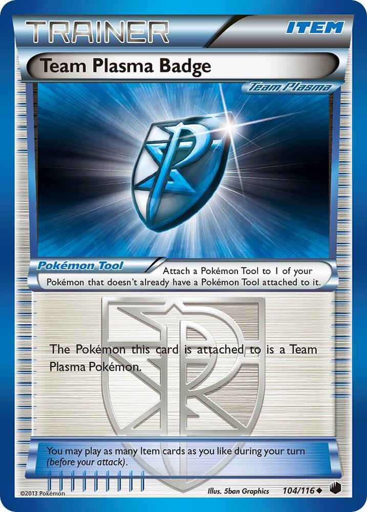 Pokemon Team Plasma Badge 104/116 Plasma Freeze