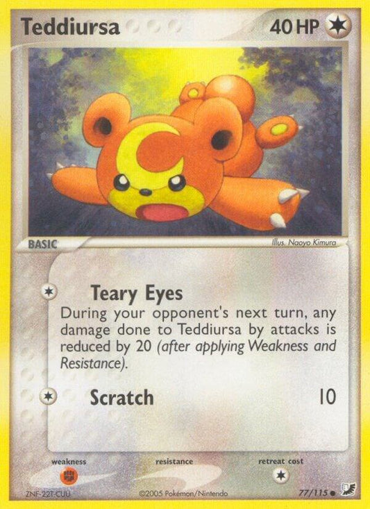 Pokemon Teddiursa 77/115 Unseen Forces