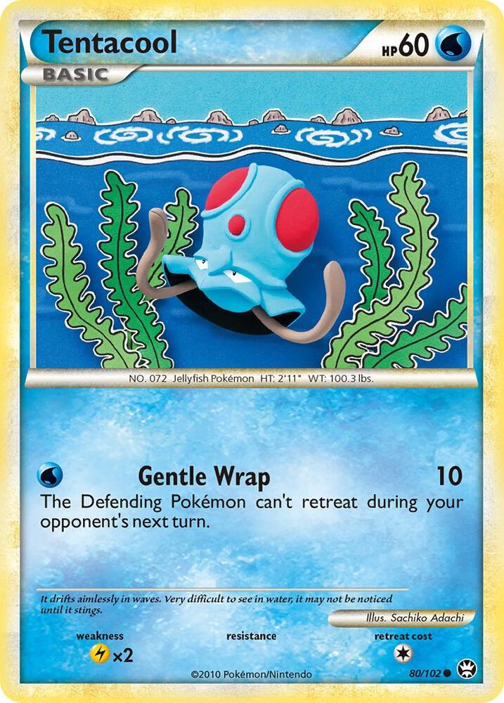 Pokemon Tentacool 80/102 Triumphant