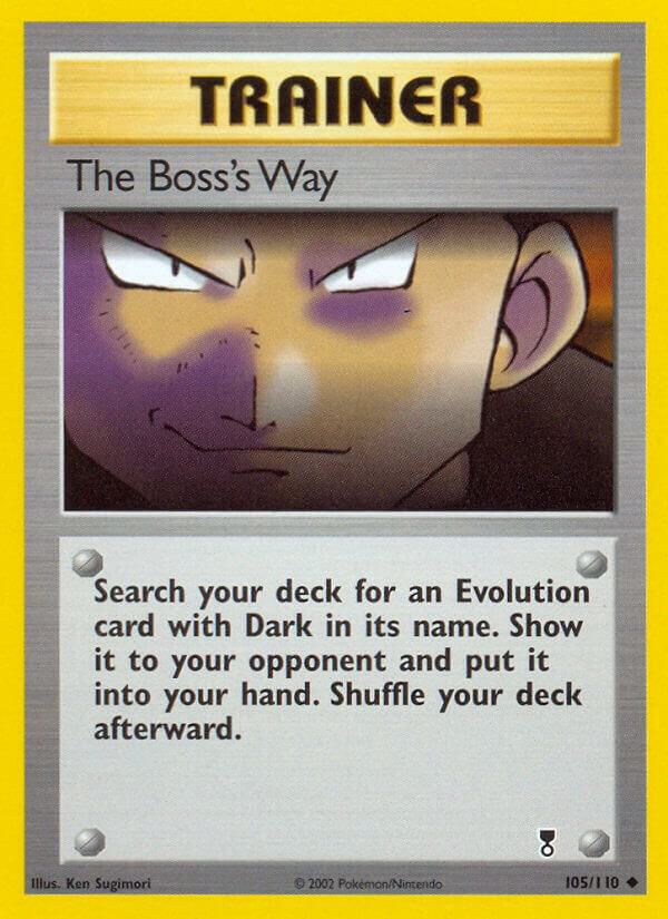 Pokemon The Boss’s Way 105/110 Legendary Collection