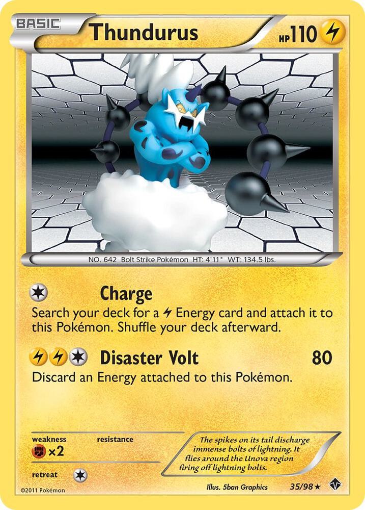 Pokemon Thundurus 35/98 Emerging Powers