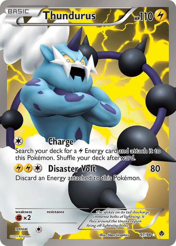 Pokemon Thundurus 97/98 Emerging Powers