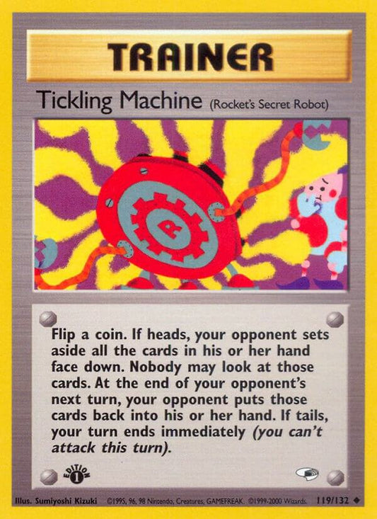Pokemon Tickling Machine 119/132 Gym Heroes