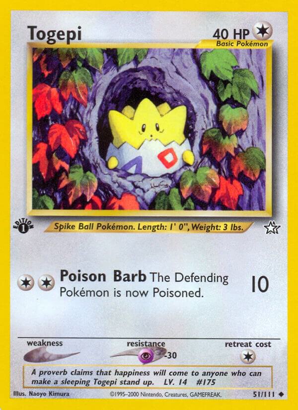 Pokemon Togepi # 51 Neo Genesis