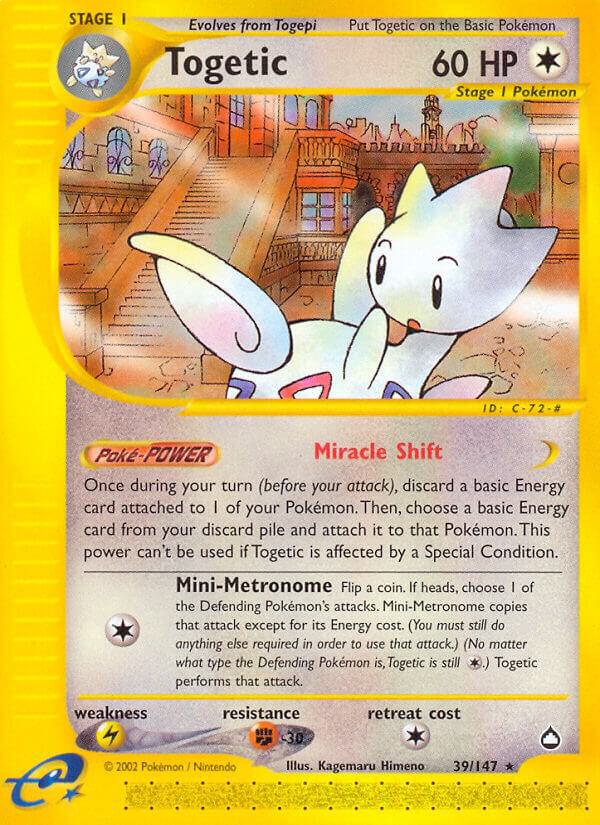 Pokemon Togetic 39/147 Aquapolis