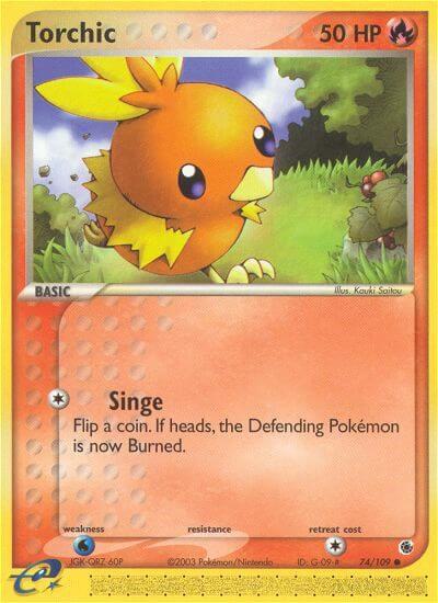 Pokemon Torchic 74/109 EX Ruby & Sapphire