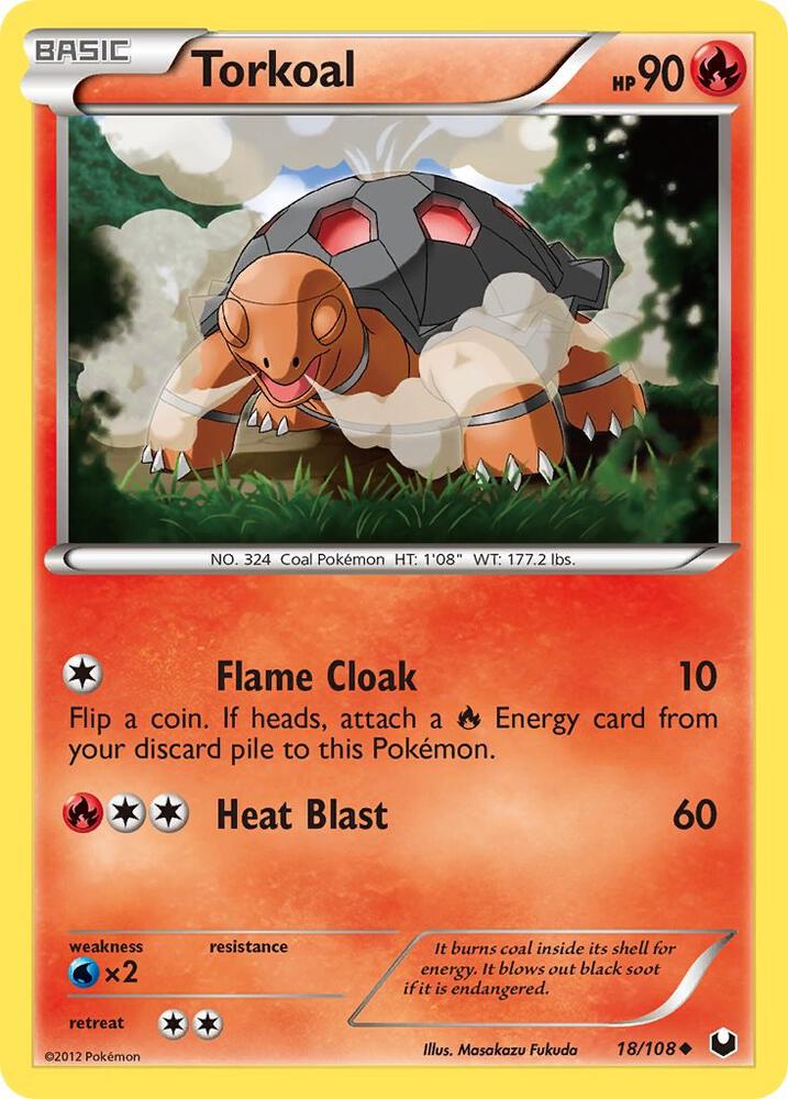 Pokemon Torkoal 18/108 Dark Explorers
