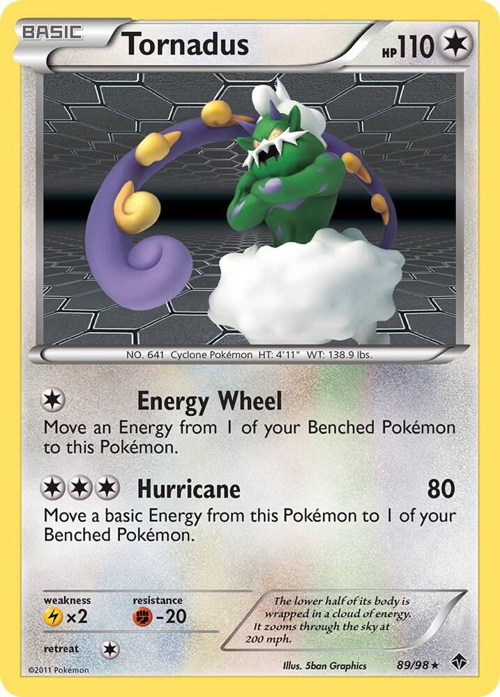 Pokemon Tornadus 89/98 Emerging Powers