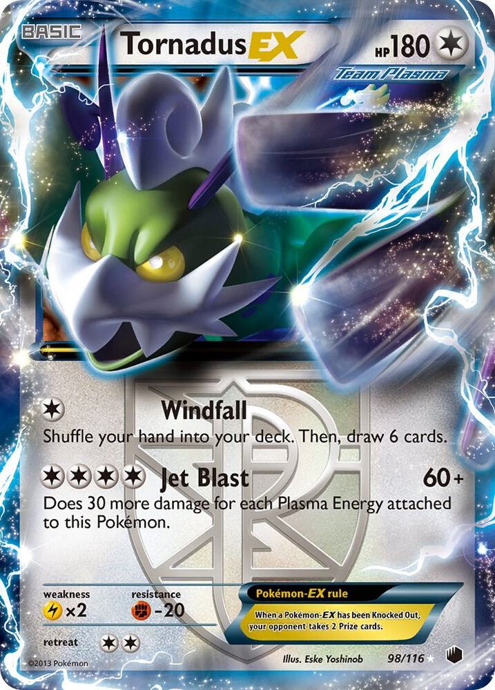 Pokemon Tornadus EX 98/116 Plasma Freeze