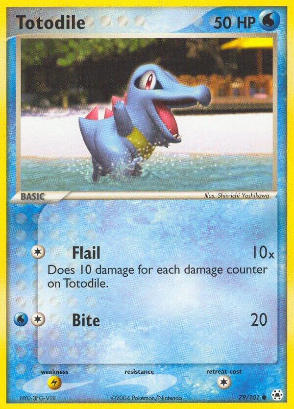 Pokemon Totodile 79/101 Hidden Legends