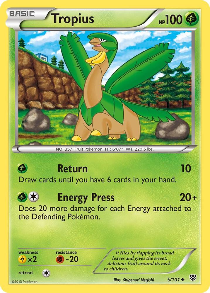 Pokemon Tropius 5/101 Plasma Blast