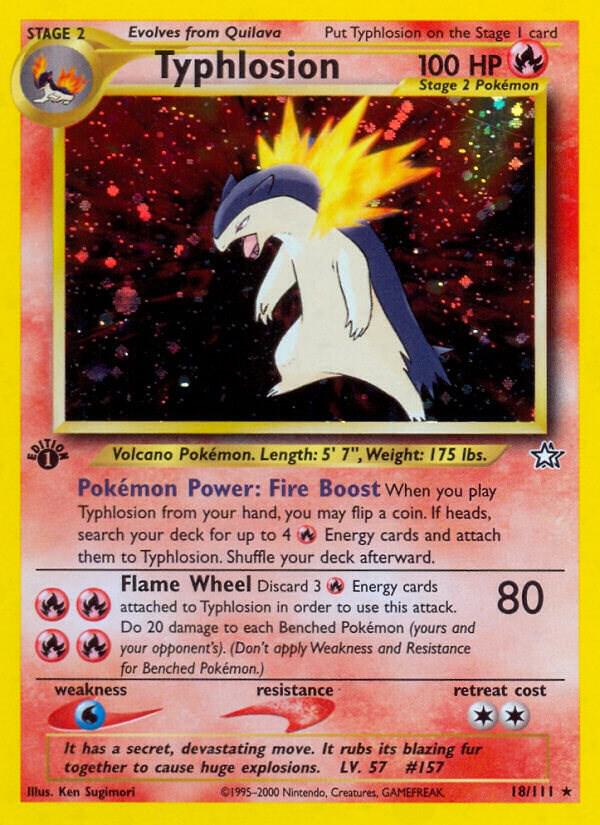 Pokemon Typhlosion # 18 Neo Genesis
