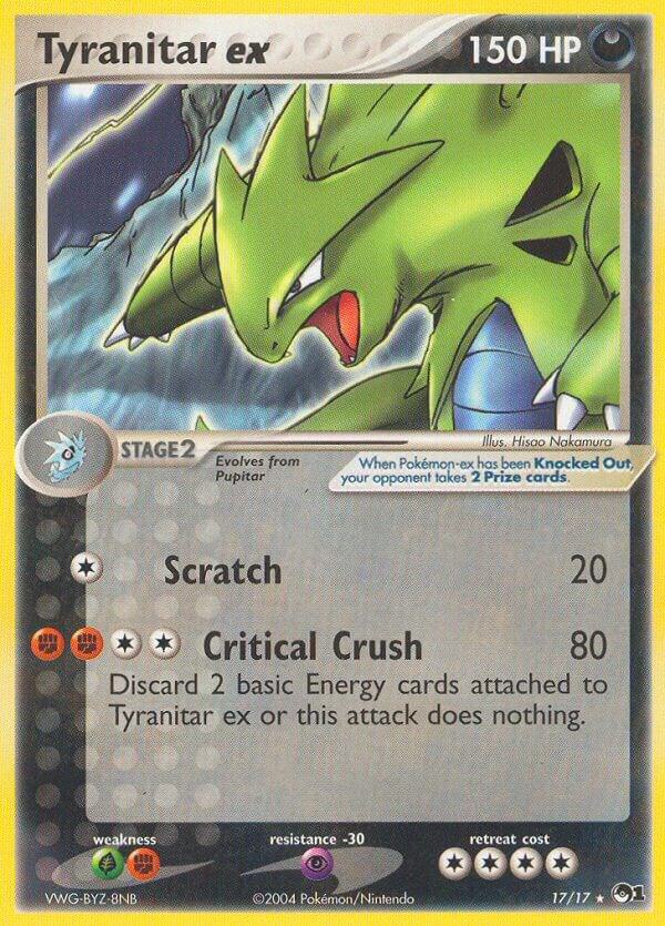 Pokémon Tyranitar ex 17/17 Holo POP Series 1