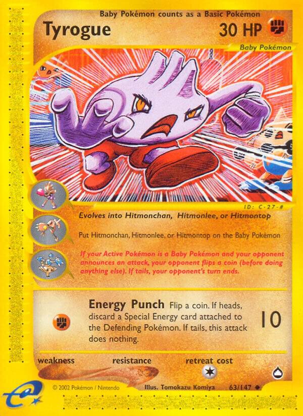 Pokemon Tyrogue 63/147 Aquapolis