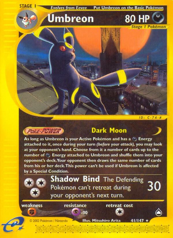 Pokemon Umbreon 41/147 Aquapolis