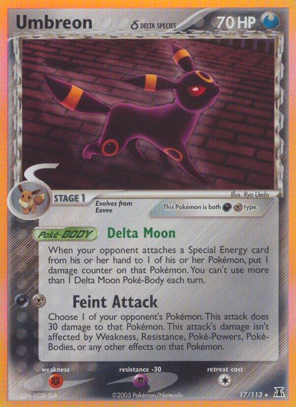 Pokemon Umbreon δ 17/113 Delta Species