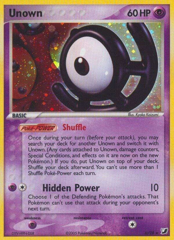 Pokemon Unown U/28 Unseen Forces