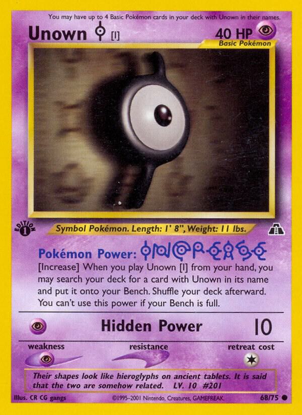 Pokemon Unown I 68/75 Neo Discovery