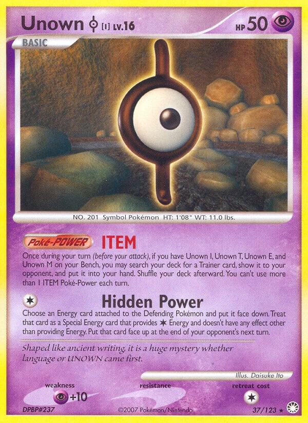 Pokemon Unown I 37/123 Mysterious Treasures