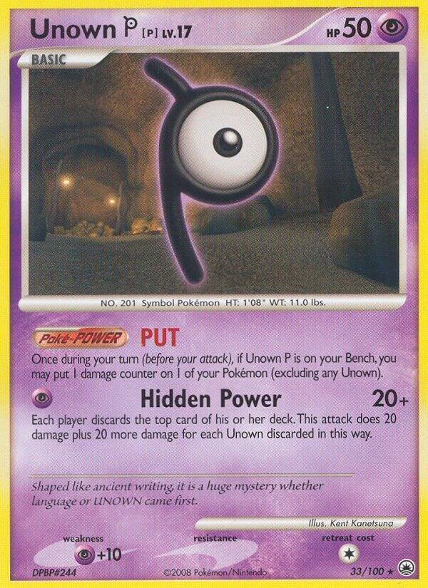 Pokemon Unown P 33/100 Majestic Dawn