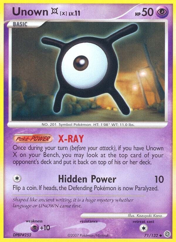 Pokemon Unown X 71/132 Secret Wonders