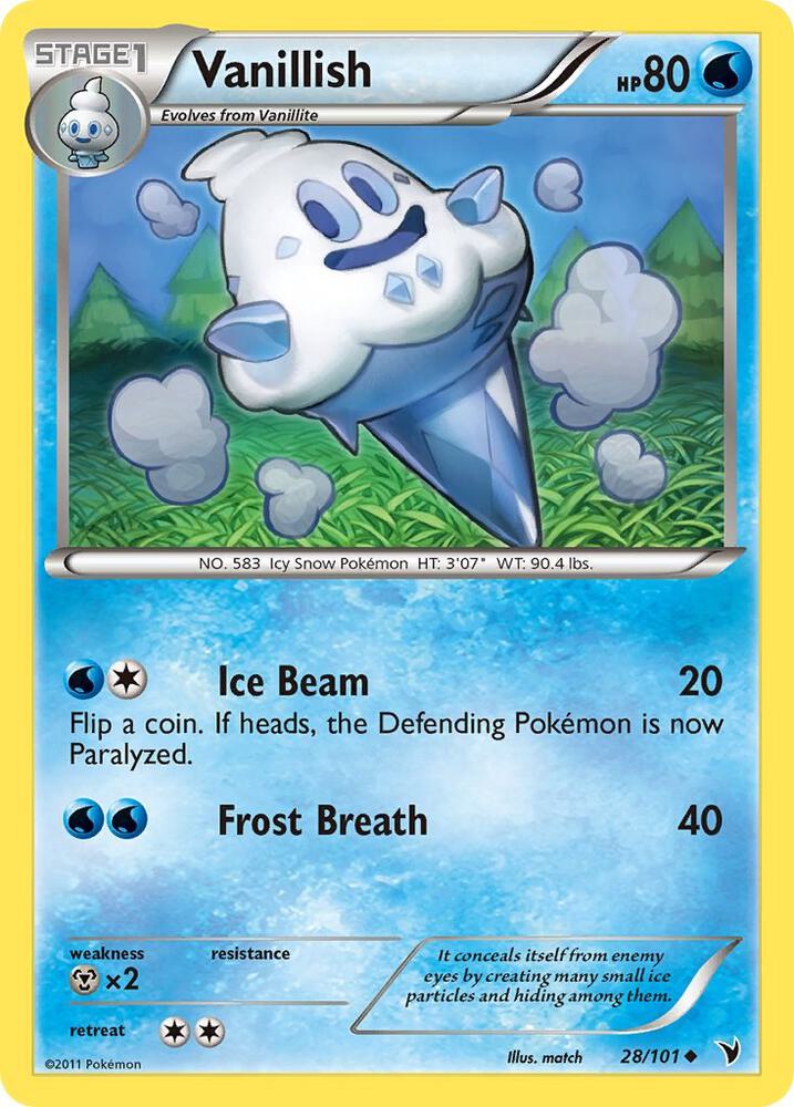 Pokemon Vanillish 28/101 Noble Victories
