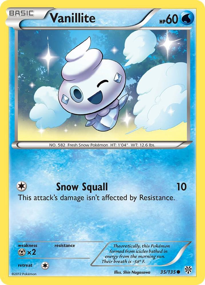 Pokemon Vanillite 35/135 Plasma Storm