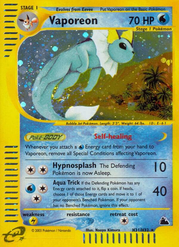 Pokemon Vaporeon H31/144 Skyridge