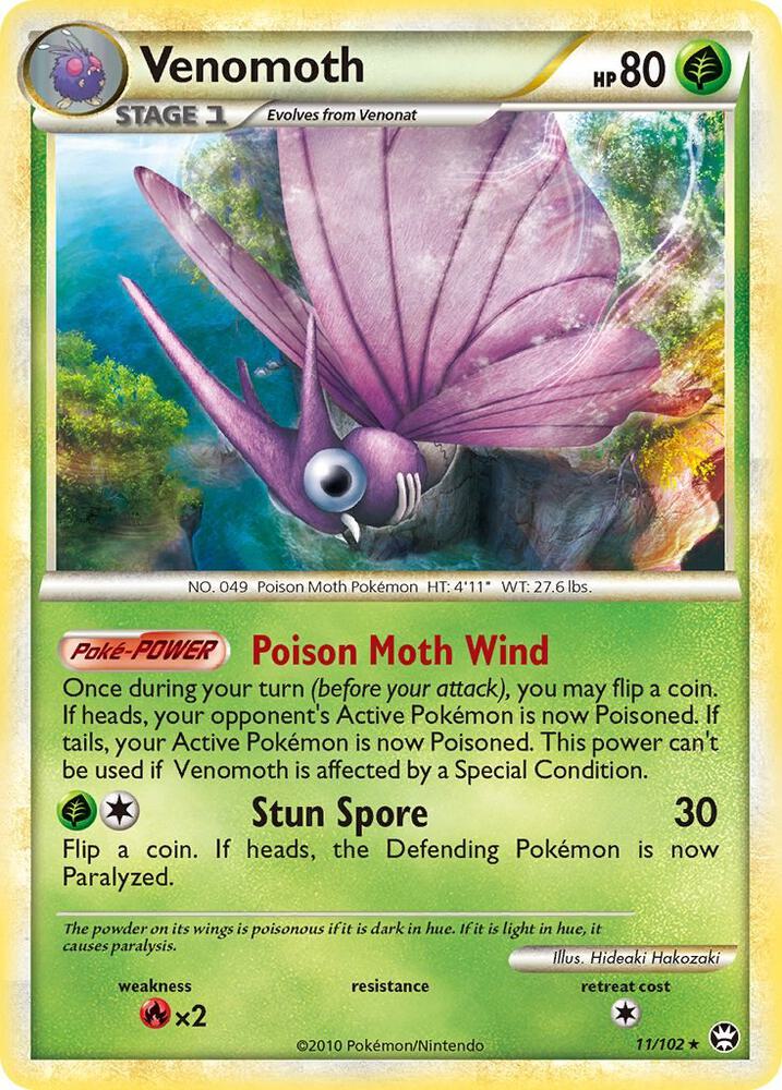 Pokemon Venomoth 11/102 Triumphant