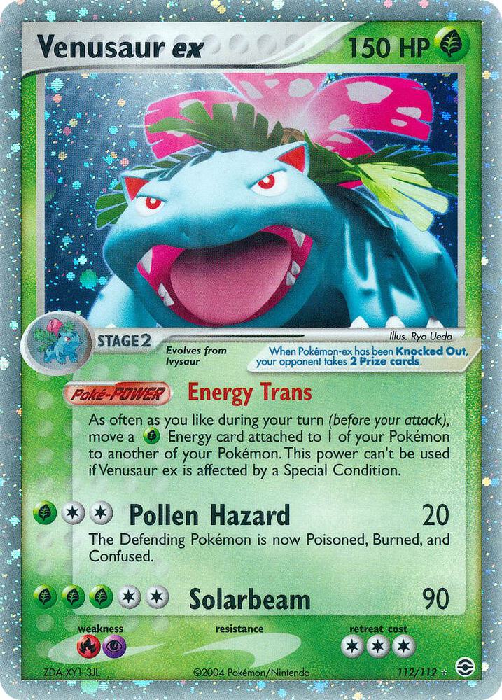 Pokemon Venusaur ex 112/112 FireRed & LeafGreen