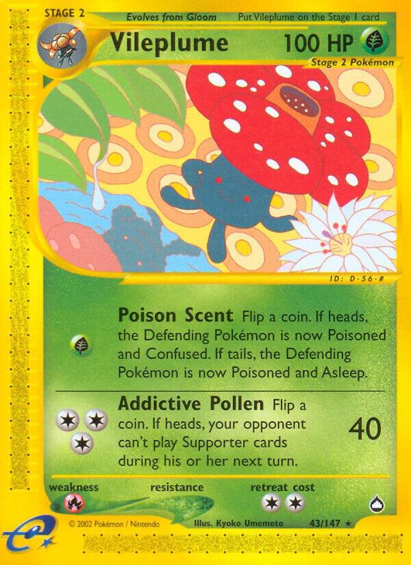 Pokemon Vileplume 43/147 Aquapolis