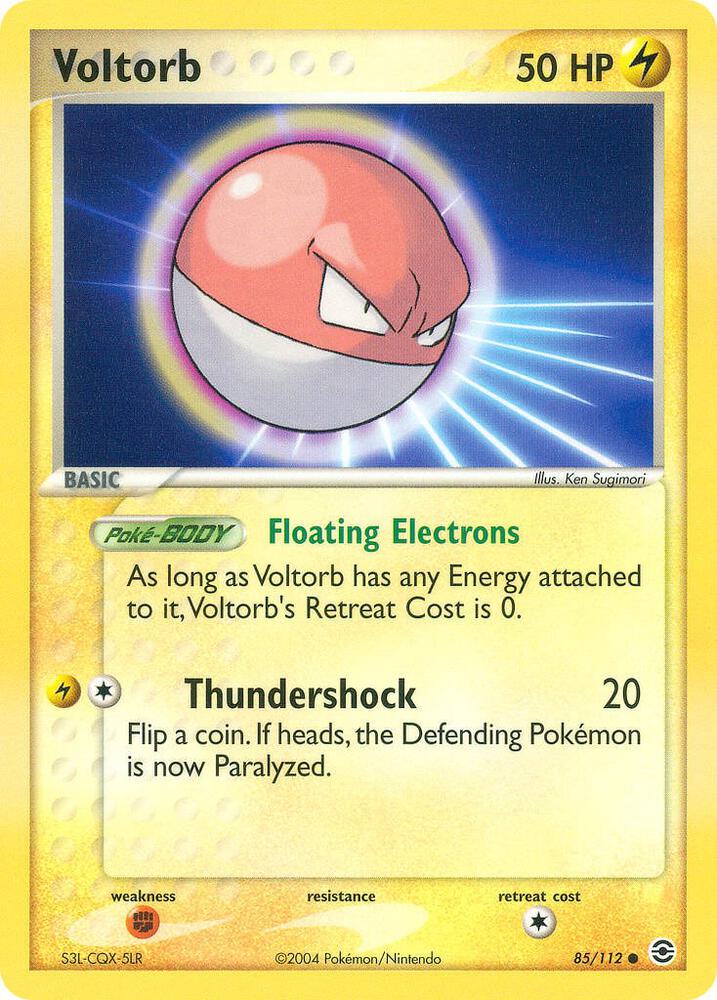 Pokemon Voltorb 85/112 FireRed & LeafGreen