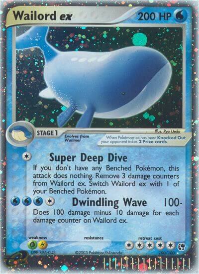 Pokemon Wailord Ex 100/100 Sandstorm