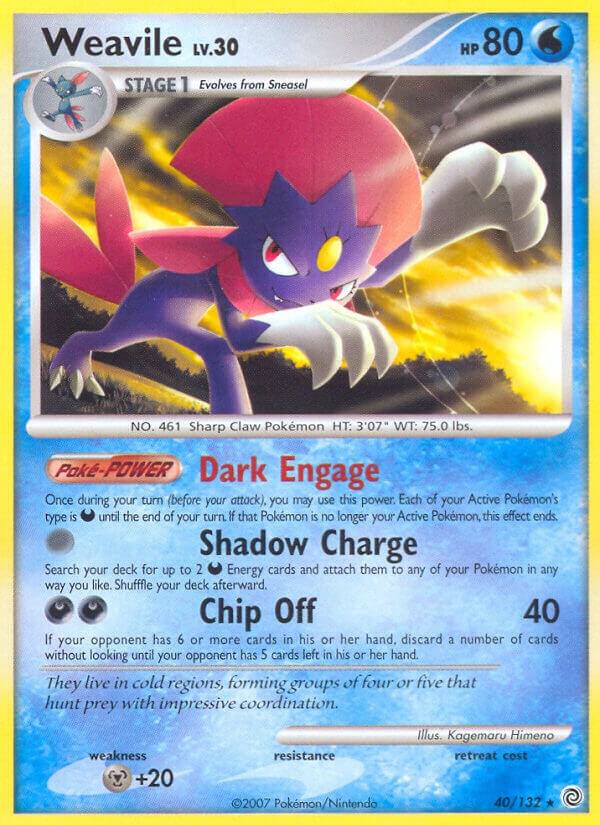Pokemon Weavile 40/132 Secret Wonders