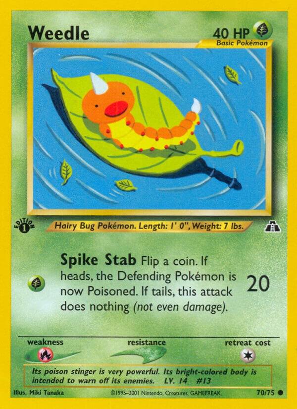 Pokemon Weedle 70/75 Neo Discovery