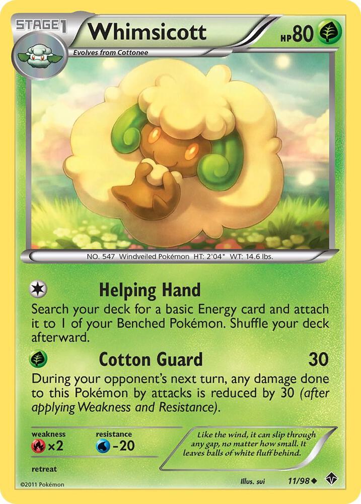 Pokemon Whimsicott 11/98 Emerging Powers