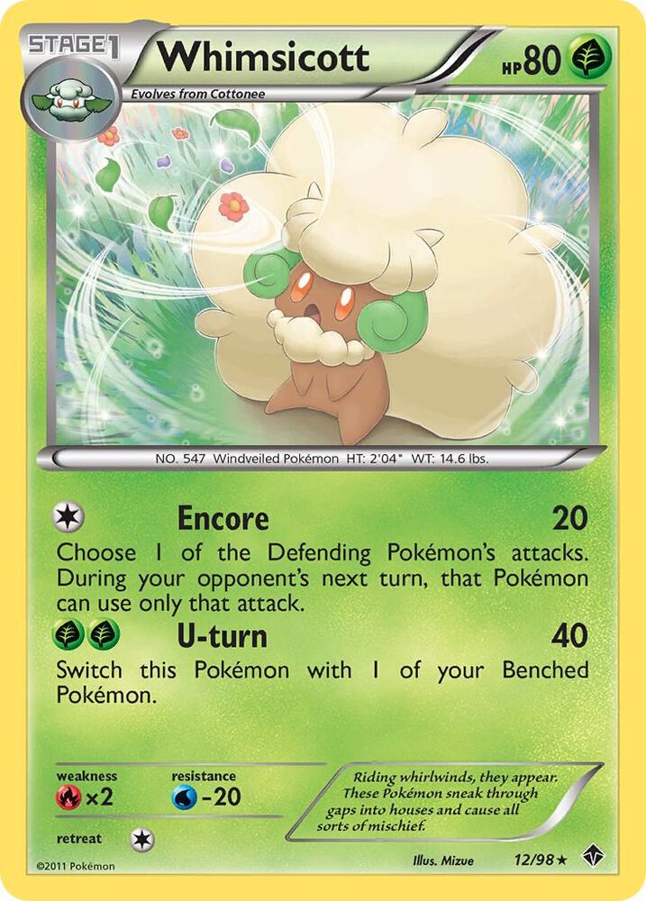 Pokemon Whimsicott 12/98 Emerging Powers