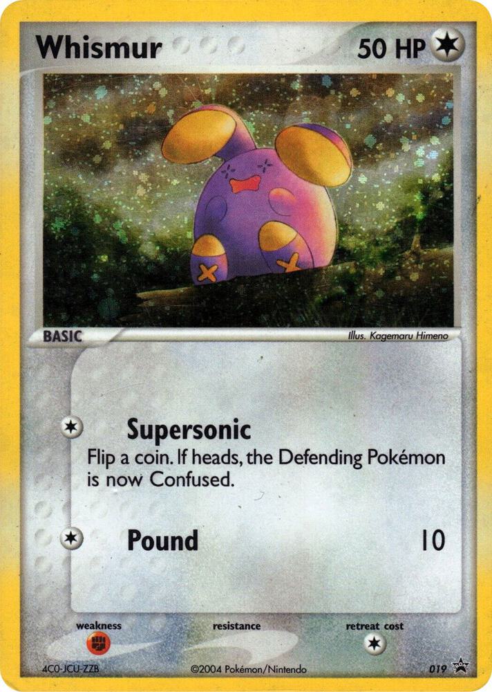 Pokemon Whismur 019 Nintendo Black Star Promos
