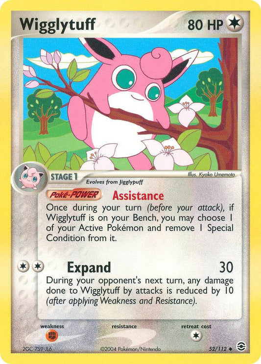 Pokemon Wigglytuff 52/112 FireRed & LeafGreen