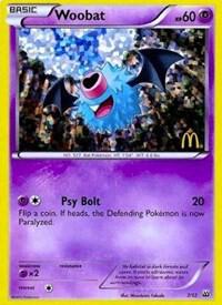 Pokemon Woobat 7/12 Mcdonald's Collection 2012