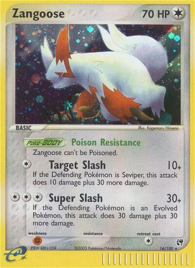 Pokemon Zangoose 14/100 Sandstorm
