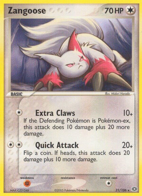 Pokemon Zangoose 21/106 Emerald