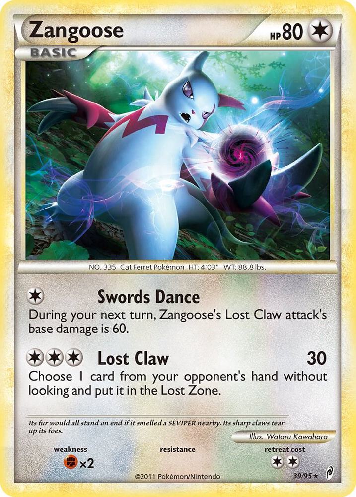 Pokemon Zangoose 39/95 Call of Legends